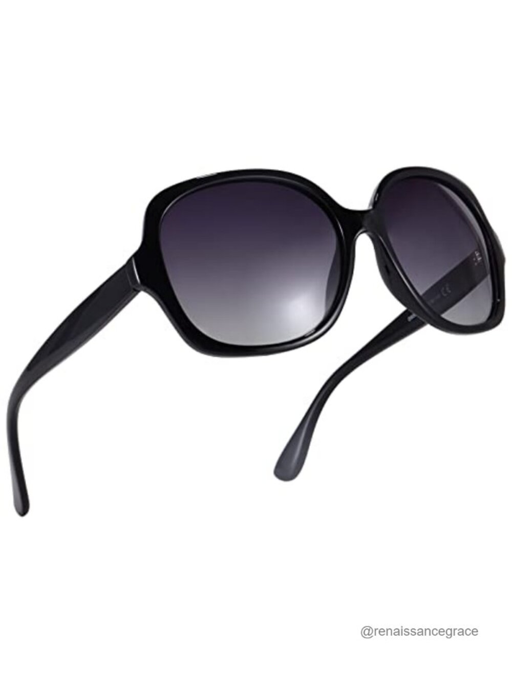 Oversized Square Plastic Polarized Sunglasses UV400 Protection